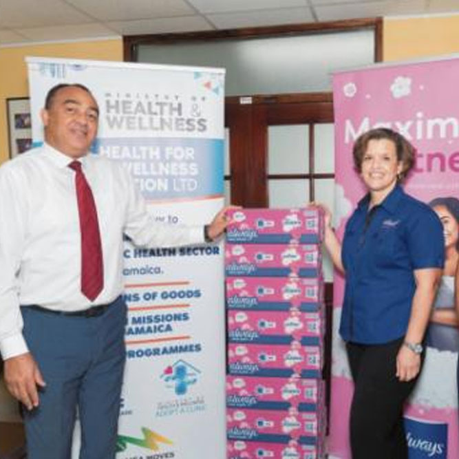 Consumer Brands Donates Pads To Health Ministry