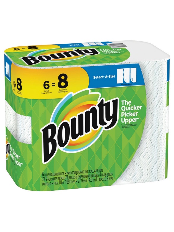 Bounty Sel-A-Siz White x6
