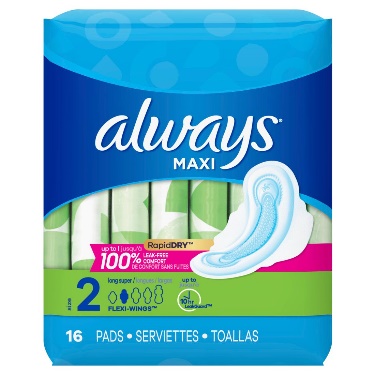 Always Maxi Long  Super with wing 
