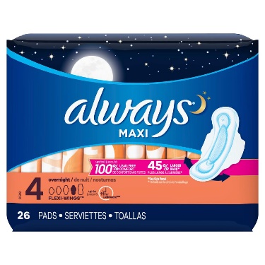 Always Ultra Thin Overnight with wing 