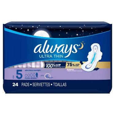 Always Ultra  Overnight Extra Heavy with wing 