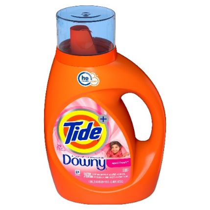 TIDE  HE + Liq. 2X W/Downy April Fresh 46oz