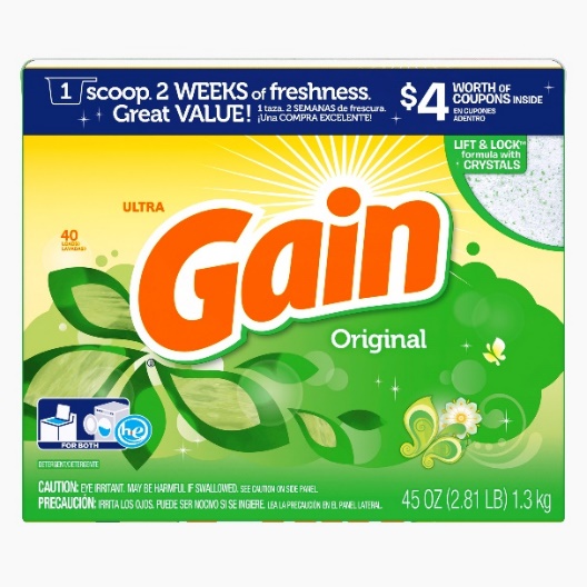 Gain Pwd Ult Original 40 Load 45oz 