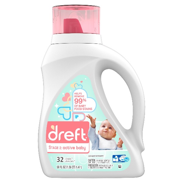 Dreft HE Liq. Active Baby 50oz